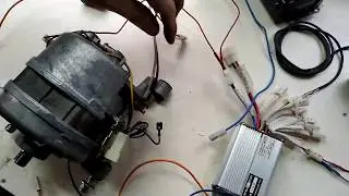 подсоединение двигателя  к стиральной машинки на 12-36 v