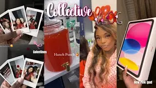 Collective Vlog: I hosted galentines ᡣ𐭩, finally an IPad girly💕, new packages + more !