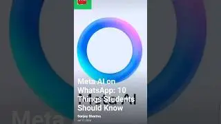 Meta AI on WhatsApp #whatsapp #ai