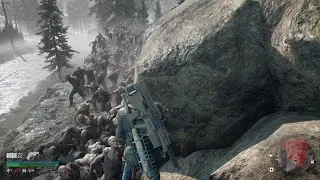DAYS GONE Sawmill horde funny running round in circles