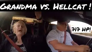 GRANDMA REACTS TO HELLCAT PULL!!
