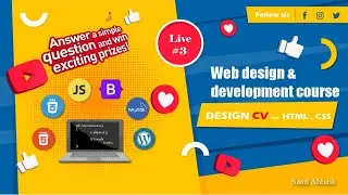 How to design CV using HTML and CSS | #04 Web design and development course