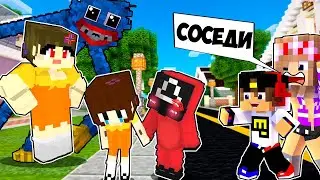 СОСЕД ХАГИ ВАГИ И ИГРА В КАЛЬМАРА ПОППИ ПЛЕЙТАЙМ В МАЙНКРАФТ Poppy Playtime Minecraft