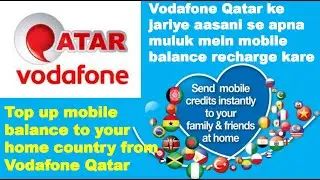 Vodafone Qatar international top up | International recharge from Vodafone Qatar | mobile balance