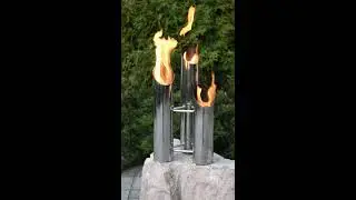 Уличный биокамин Трио.www.gratis-flame.com.ua