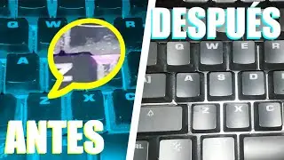 ⭕Como LIMPIAR un Teclado de membrana GAMER❔ | Como Limpiar un ⚠TECLADO semi MECANICO💥