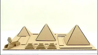 como hacer con carton las piramides de egipto) egyptian pyramids with cardboard