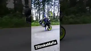Supermoto YZ250X Stunt Riding