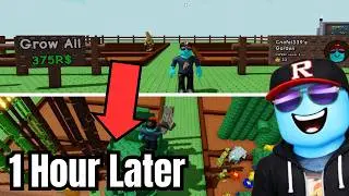 I Started a NEW Garden… How Many Seeds Can I Get in 1 Hour? // Grow A Garden on Roblox