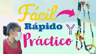 Como hacer un Porta mascarilla/colgante /económico.🐚