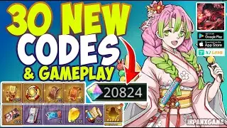 Demon Slayer - Gameplay & All 30 Gift Codes 2025 ( X7Game/Android/iOS )