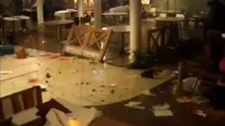 pacific sun hit by big waves