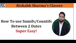 How to use Sumifs/Countifs Formula between two Dates in Hindi