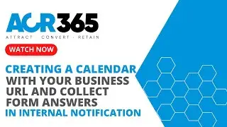 Creating a Calendar with your Business URL and Collect Form Answers in Internal Notification