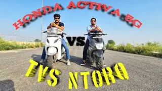 HONDA ACTIVA 5G VS TVS NTORQ 125 | COMPARISON | DETAILED REVIEW | HINDI | WHEELS WANDERLUST