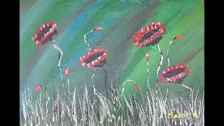 Akrilik Resim - Gelincik | Acrylic Painting - Poppy