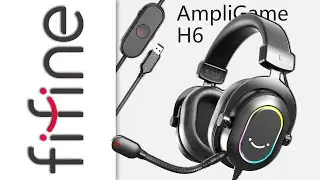 ИГРОВАЯ ГАРНИТУРА FIFINE AMPLIGAME H6 - НОВЫЕ ОЩУЩЕНИЯ ОТ ИГР И ЗВУК 7.1