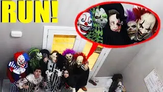 if you see this CLOWN ARMY at a Halloween Party, RUN! (Stromedy's House)