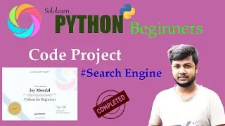 [ Search Engine ] Python  Beginners Earn Certification Solo learn || Code With Joy  || Final Project