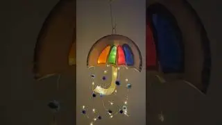 Einfache Regenschirm Laterne ☂️🏮 #diy #diycrafts #art #handmade