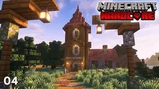 I Built a Cozy Enchantment Tower | Let's Play Hardcore Survival Minecraft | Episode 4
