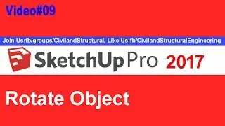 How to Use Rotate Tool in Sketchup V #09