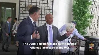 Ambassador Yousef Al Otaiba and US Senator Mitt Romney Tour LDS Temple in Washington, DC