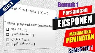 Persamaan Eksponen Bentuk 1