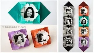 Origami Photo Frame :: Portarretrato de papel