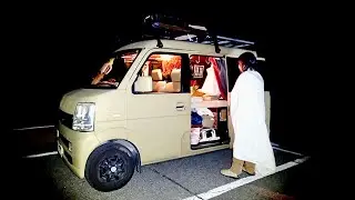 Car Camping in Cold Summit Parking Lot.