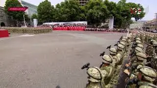 Nino Machaidze singing Georgian National Anthem