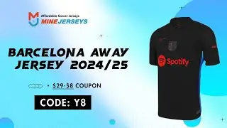 Barcelona Away Jersey 2024/25 - Minejerseys Unboxing Review #cheapjersey #barcelonajersey  #soccer