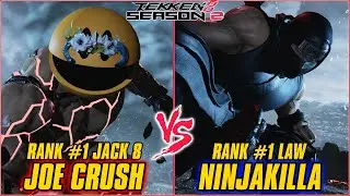 TEKKEN 8 | JOE CRUSH (RANK #1 JACK-8) vs NINJAKILLA (RANK #1 LAW) | TEKKEN 8 RANKED MATCH
