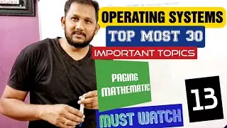 Paging techniques in operating system | paging