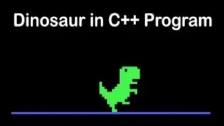 Dinosaurs running in C ++ program | Turbo C++ Source Code