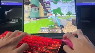 Hive Skywars With Handcam on KEYBOARD & MOUSE (Mobile Player)