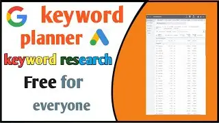 How to use Google keyword planner tool | keyword research | Free blogging tool | "kk the blogger"