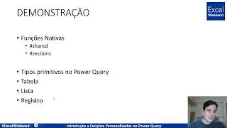 [EW9] Introdução a Funções Personalizadas no Power Query | Renato Lira, MVP