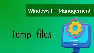 Free up drive space in Windows - Delete temp files #windows11 #filemanagement
