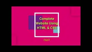 Building Website Testimonials Section - Complete Responsive Website Using HTML & CSS:- Part 7 💻