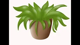 Draw a Flower Pot - Easy Drawing and Shading Tutorial on ibisPaintX