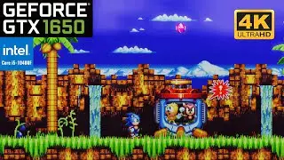 Sonic Mania 4k 60FPS : GTX 1650 4GB + i5-10400F in 2023