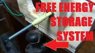 Mechanical battery (gravity battery) demonstration