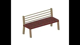 Garden Table 3D in Autocad Making.