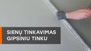Sienų tinkavimas gipsiniu tinku