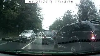 авария 24 08 13 киа и ваз 2107
