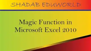 SUMIF & COUNTIF Function in Microsoft Excel 2010