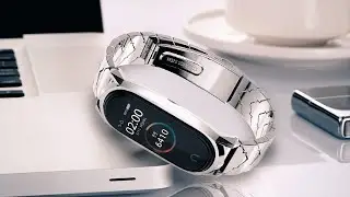 Металлический браслет, ремешок для MI Band 5. Подойдет на MI Band 4 и 3
