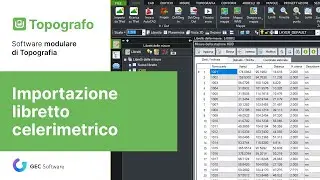 Topografo - Modulo T: Importazione libretto celerimetrico