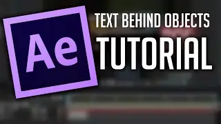 How To Put Text Behind An Object: After Effects CC Tutorial
